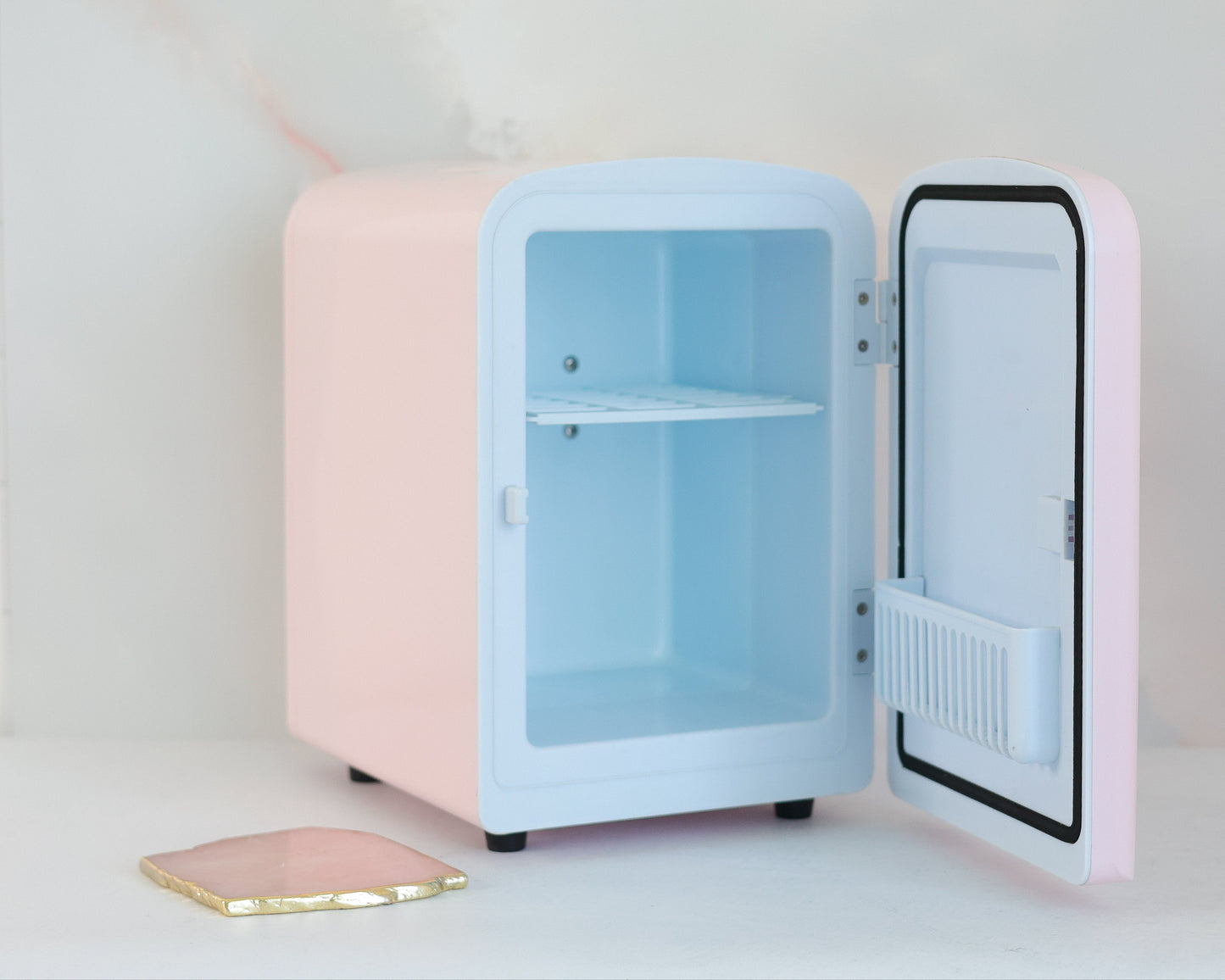 Cool Girl Fridge – pastel pink mini skincare fridge