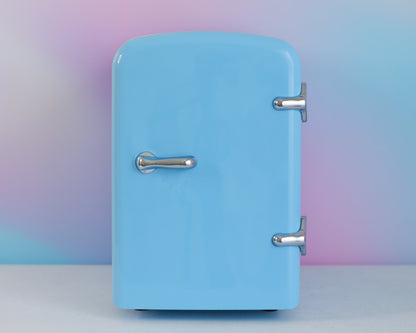 Cool Girl Fridge – daydream blue mini skincare fridge