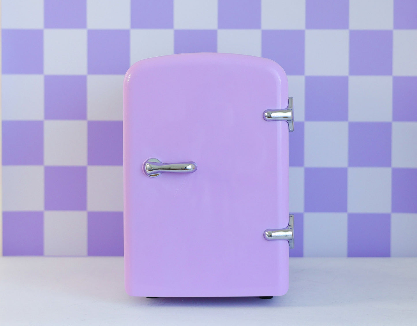 Cool Girl Fridge – pastel lilac lavender mini skincare fridge