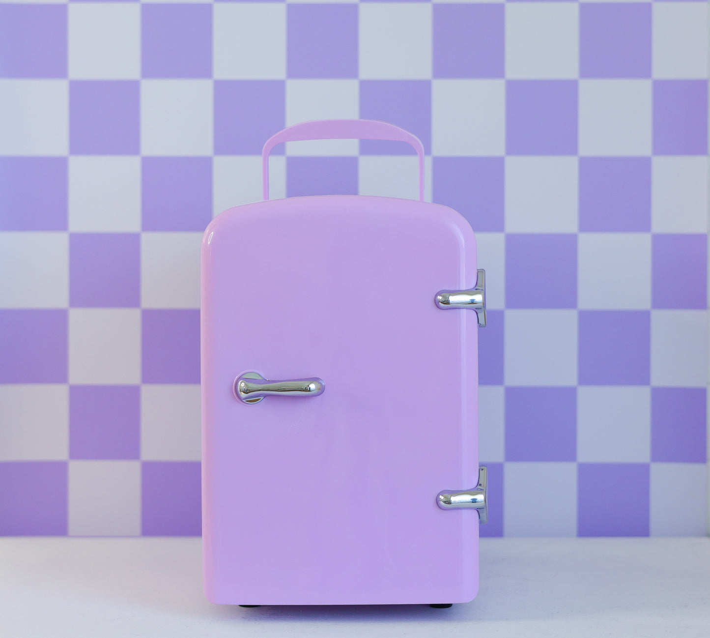 Cool Girl Fridge – pastel lilac lavender mini skincare fridge