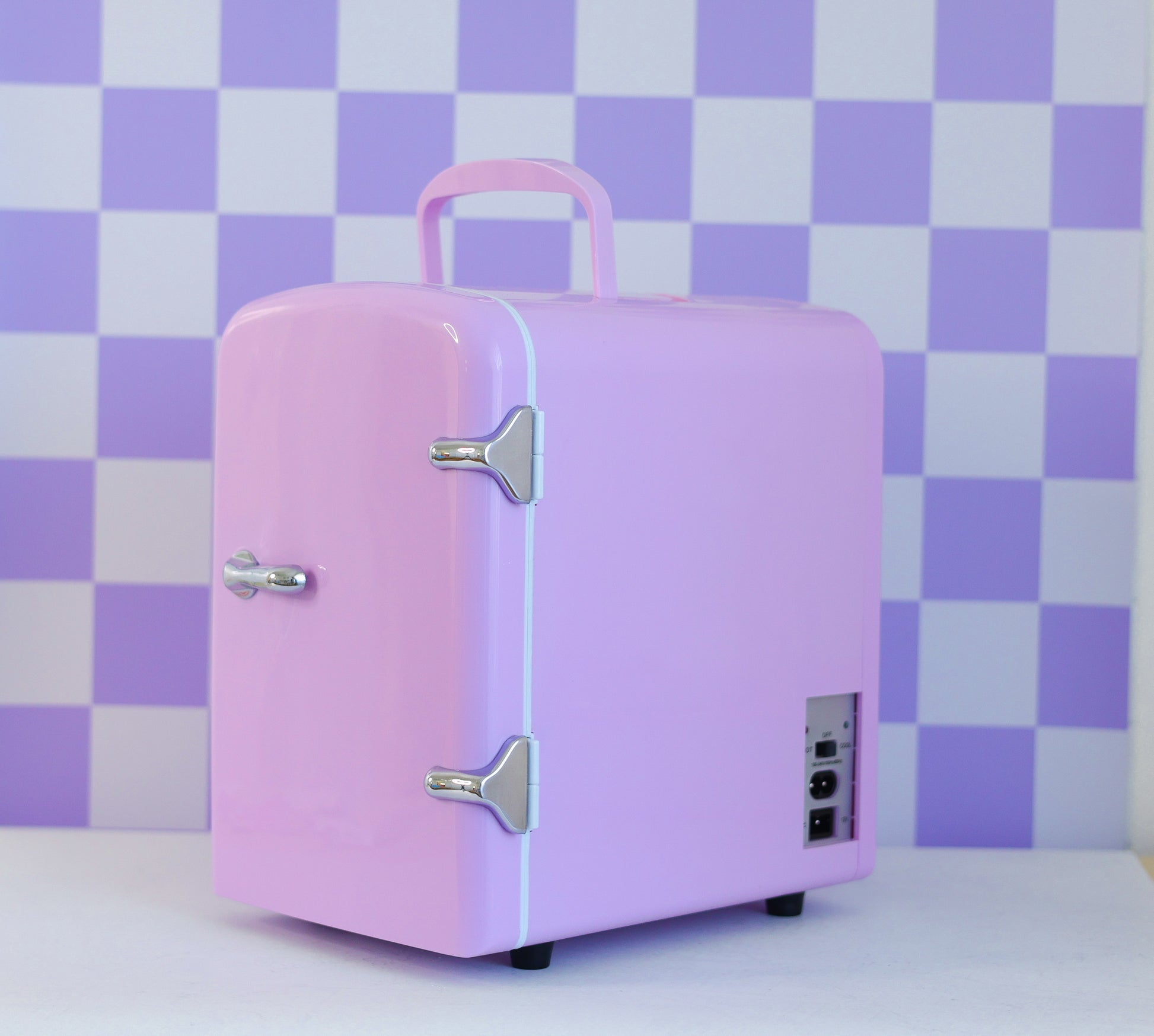 Cool Girl Fridge – pastel lilac lavender mini skincare fridge