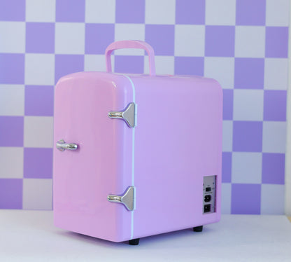 Cool Girl Fridge – pastel lilac lavender mini skincare fridge
