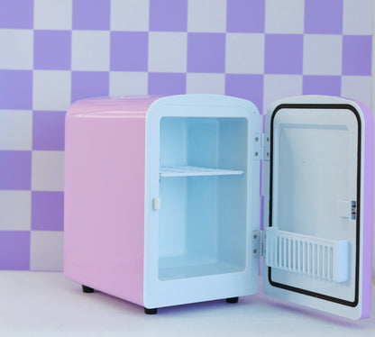 Cool Girl Fridge – pastel lilac lavender mini skincare fridge