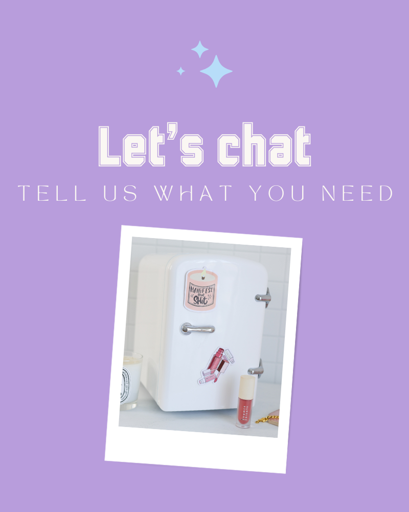Let Cool Let's chat! | Contact Cool Girl Fridge